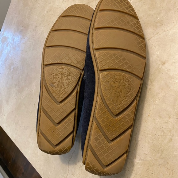 Gucci blue suede driving moc - Picture 6 of 9